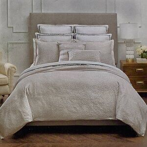 NEW Luxury Hotel Zahara Duvet Mini Set Full/Queen Polyester Neutral